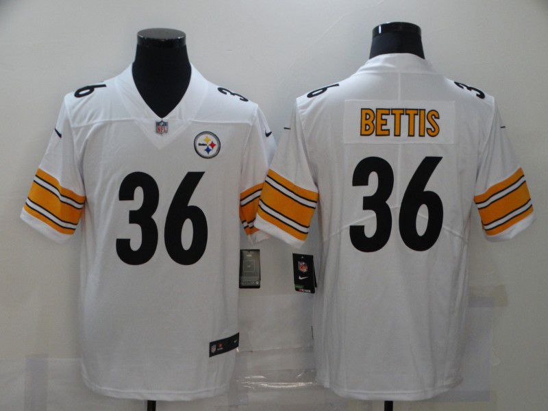 Men Pittsburgh Steelers #36 Bettis White Nike Limited Vapor Untouchable NFL Jerseys->pittsburgh steelers->NFL Jersey